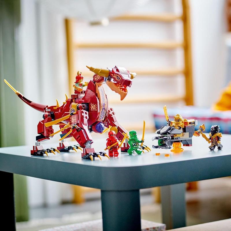 LEGO Ninjago - Dragão Heatwave Mutável de Lava 71793 - Brinquedos